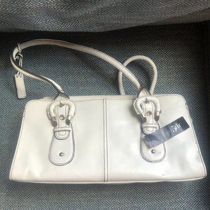 East 5th White Leather Handbag